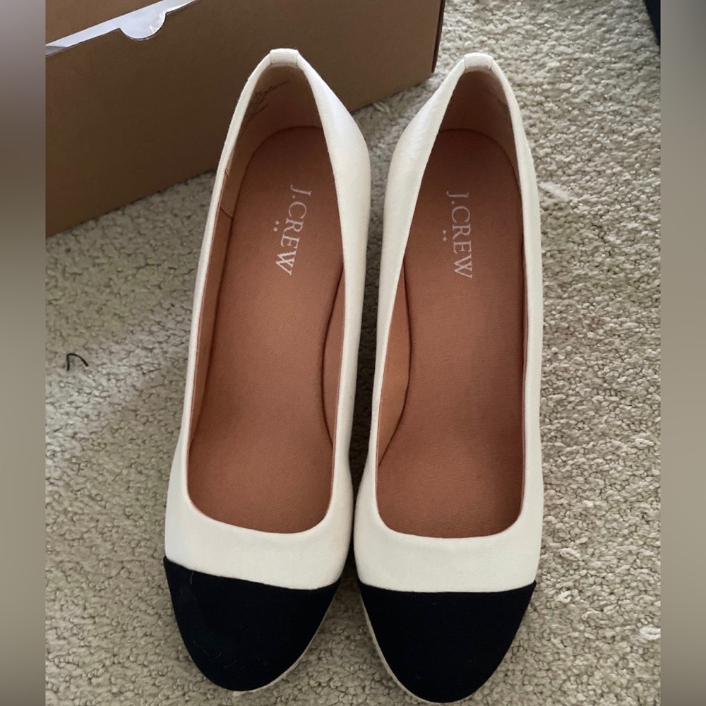 J Crew Espadrilles Wedge Pumps 8.5